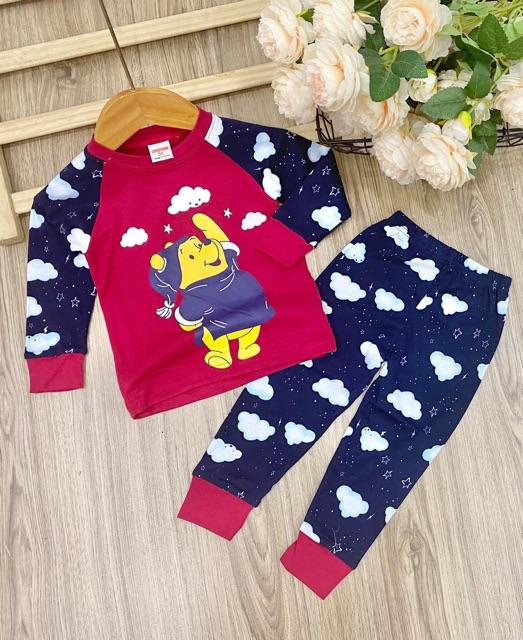 Bộ dài tay quần dài bé trai thun mềm mịn hàng xuất xịn từ 8- 22 ký mặc - đồ bộ trẻ em quần áo trẻ em