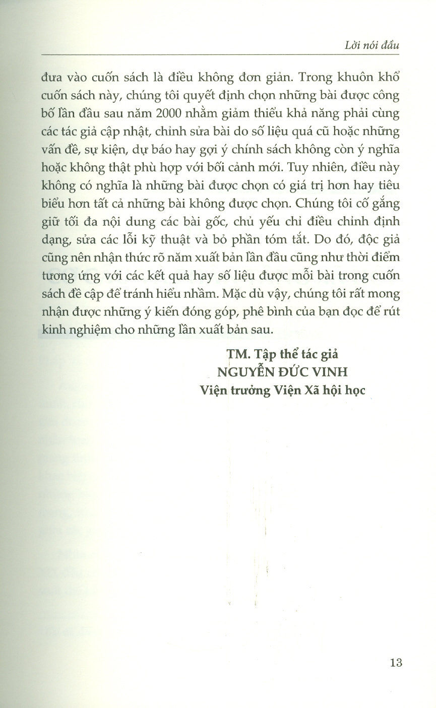 Xã Hội Việt Nam Trong Bối Cảnh Chuyển Đổi - Những Nghiên Cứu Từ Tiếp Cận Xã Hội Khoa Học - Đồng chủ biên: Nguyễn Đức Vinh, Đặng Nguyên Anh
