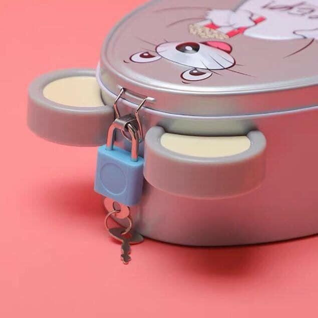 PVN17853 Két Sắt Cho Bé Đựng Tiền Mini Hình Chuột T2