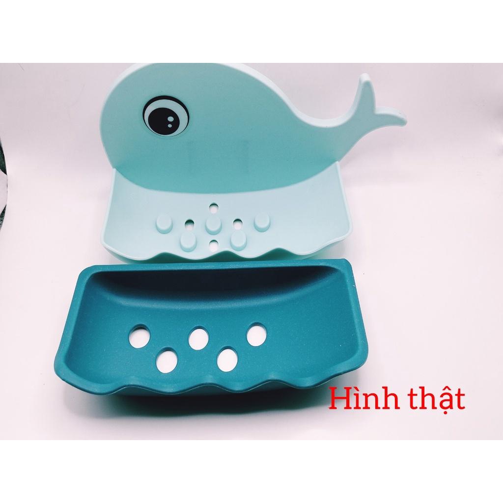Khay Đựng Xà Phòng Hình Cá Heo ,Cute, Dán Tường chắc chắn