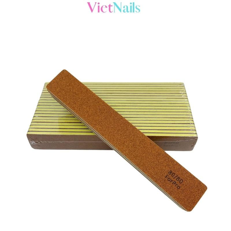 Dũa Móng Bột Móng Gel, Dũa Móng Nail Hai Mặt Giấy Nhám Chỉ Số Nhám 80/80