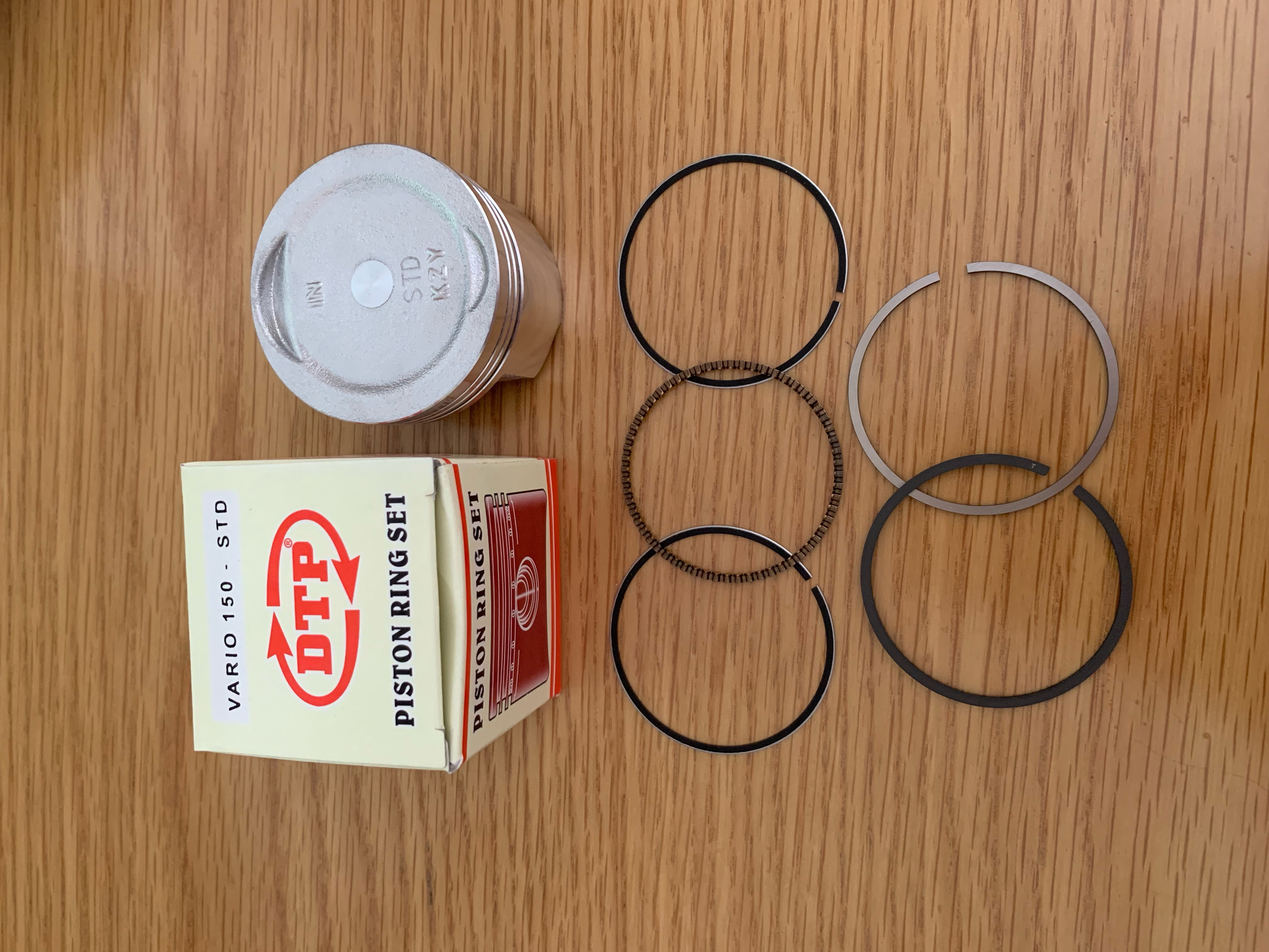 Bộ piston (xéc măng) bạc dành cho xe VARIO 150 (cos 0-4)