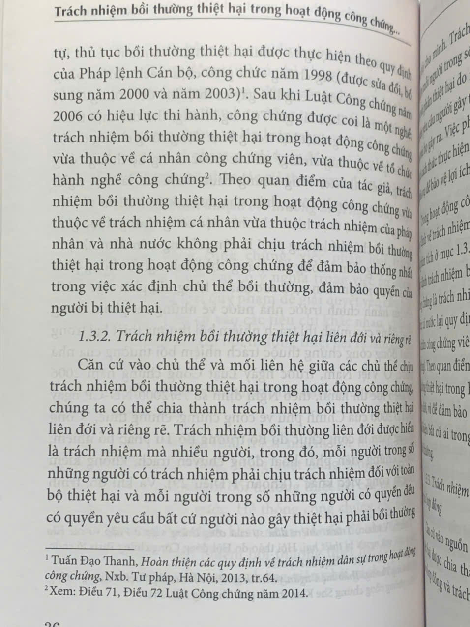 Trách nhiệm bồi thường thiệt hại trong hoạt động công chứng theo pháp luật Việt Nam