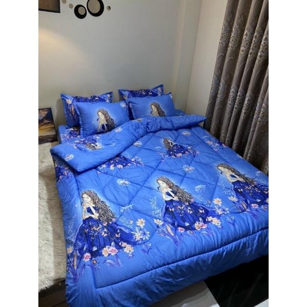 Bộ chăn phao 5 món cottonpoly