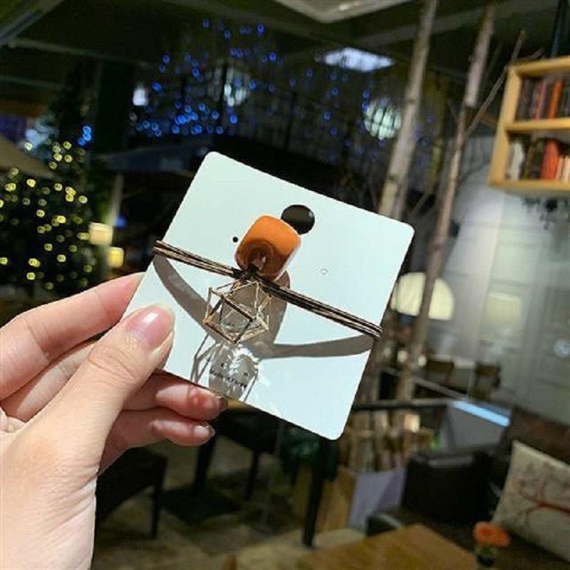 Cột tóc cườm rỗng nhiều màu cá tính CTS111