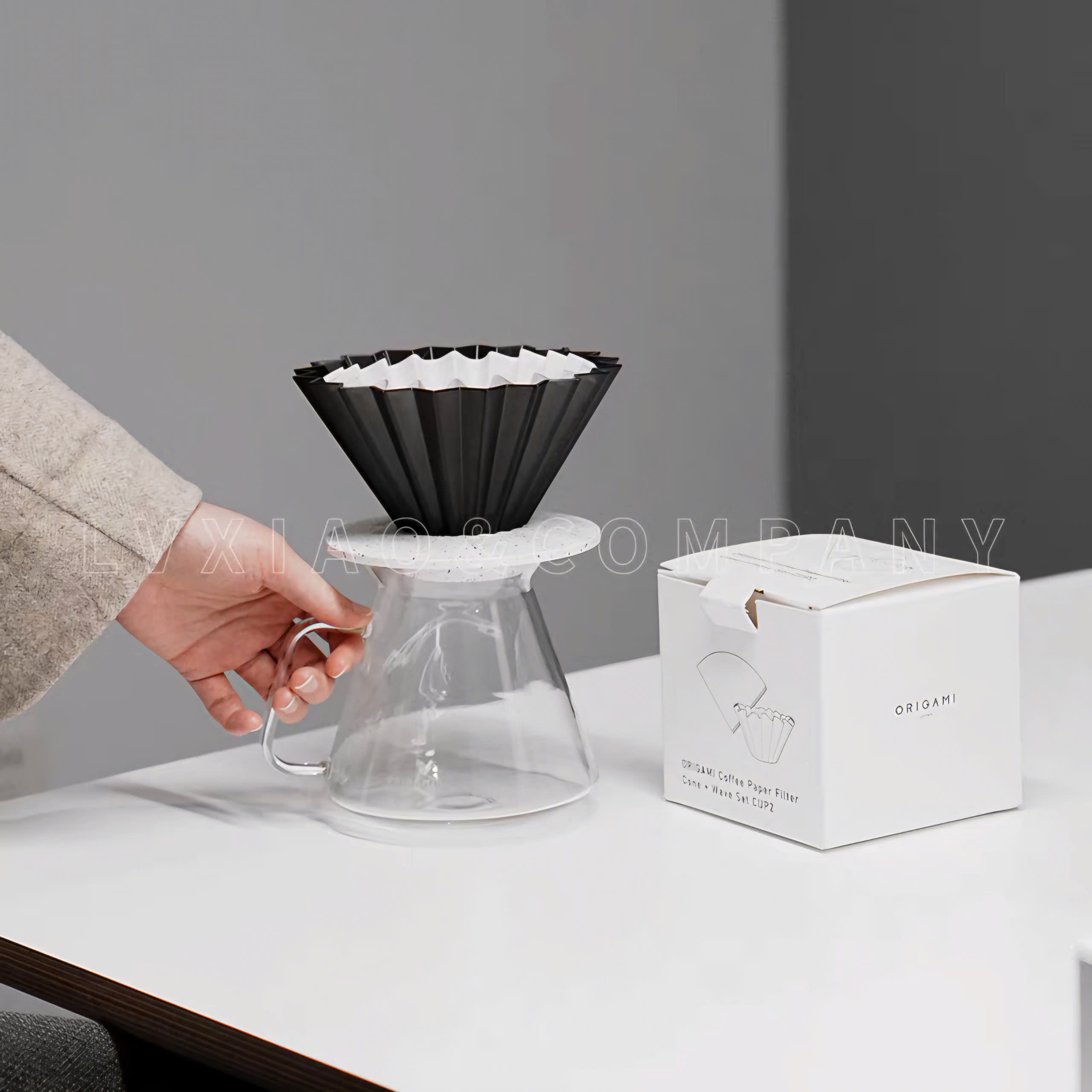 Giấy lọc 50 tờ hình tròn Wave cho phễu kalita 155 185 ORIGAMI