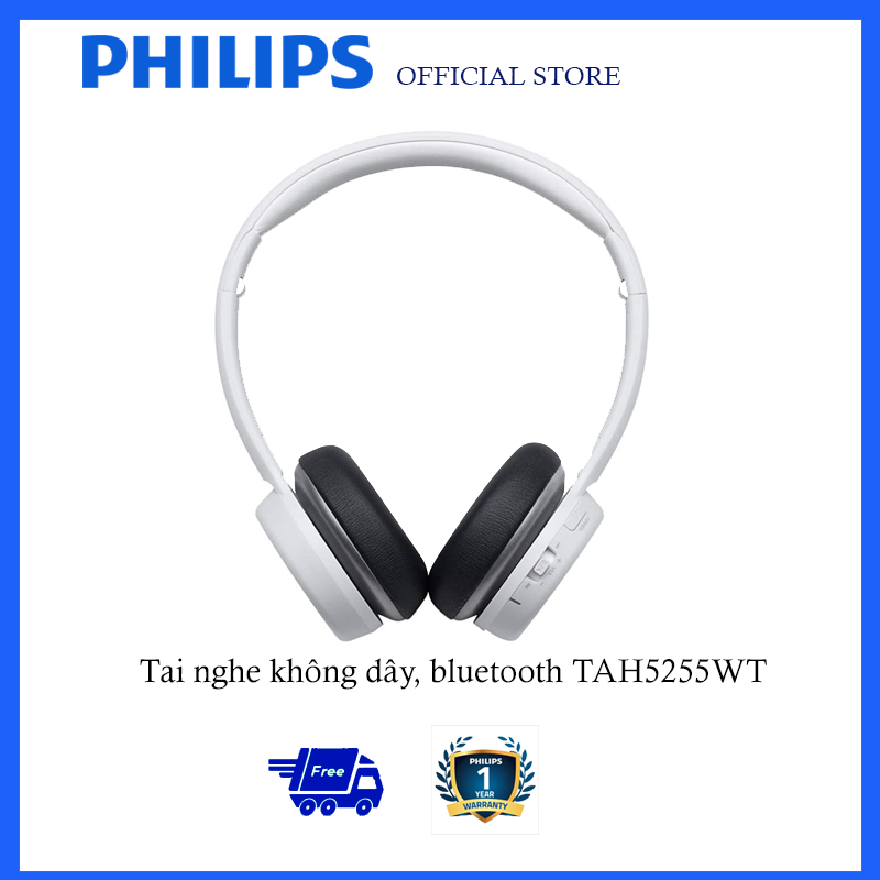 Tai nghe Philips Bluetooth TAH5255BK/97 - Hàng chính hãng