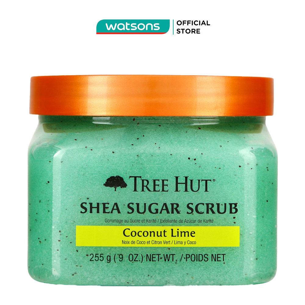 Tẩy Tế Bào Chết Cơ Thể Tree Hut Shea Sugar Scrub Coconut Lime Trẻ Hóa Da Và Se Lỗ Chân Lông 255g