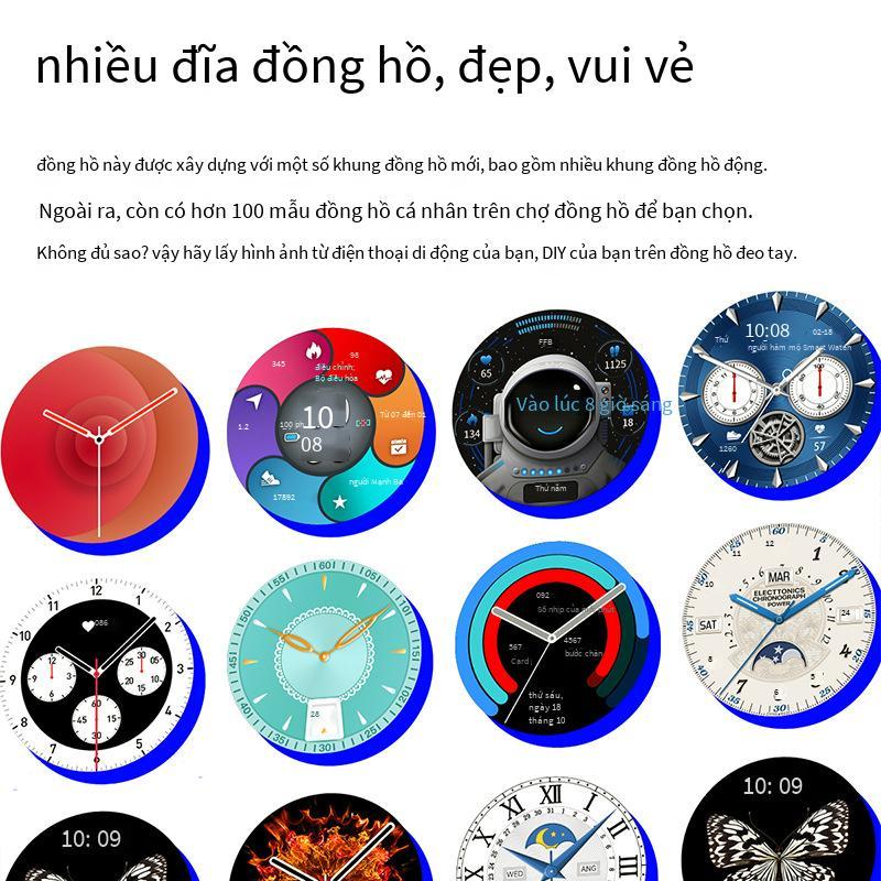Đồng hồ thông minh DT2 phong cách mới nhất hình nền tùy chỉnh mới theo dõi giấc ngủ nhịp tim cuộc gọi Bluetooth chế độ đa thể thao