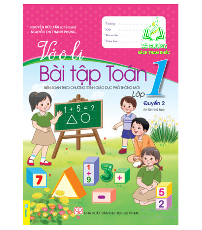 Sách - Vở Ô Li Bài Tập Toán Lớp 1  - Biên soạn theo chương trình GDPT mới