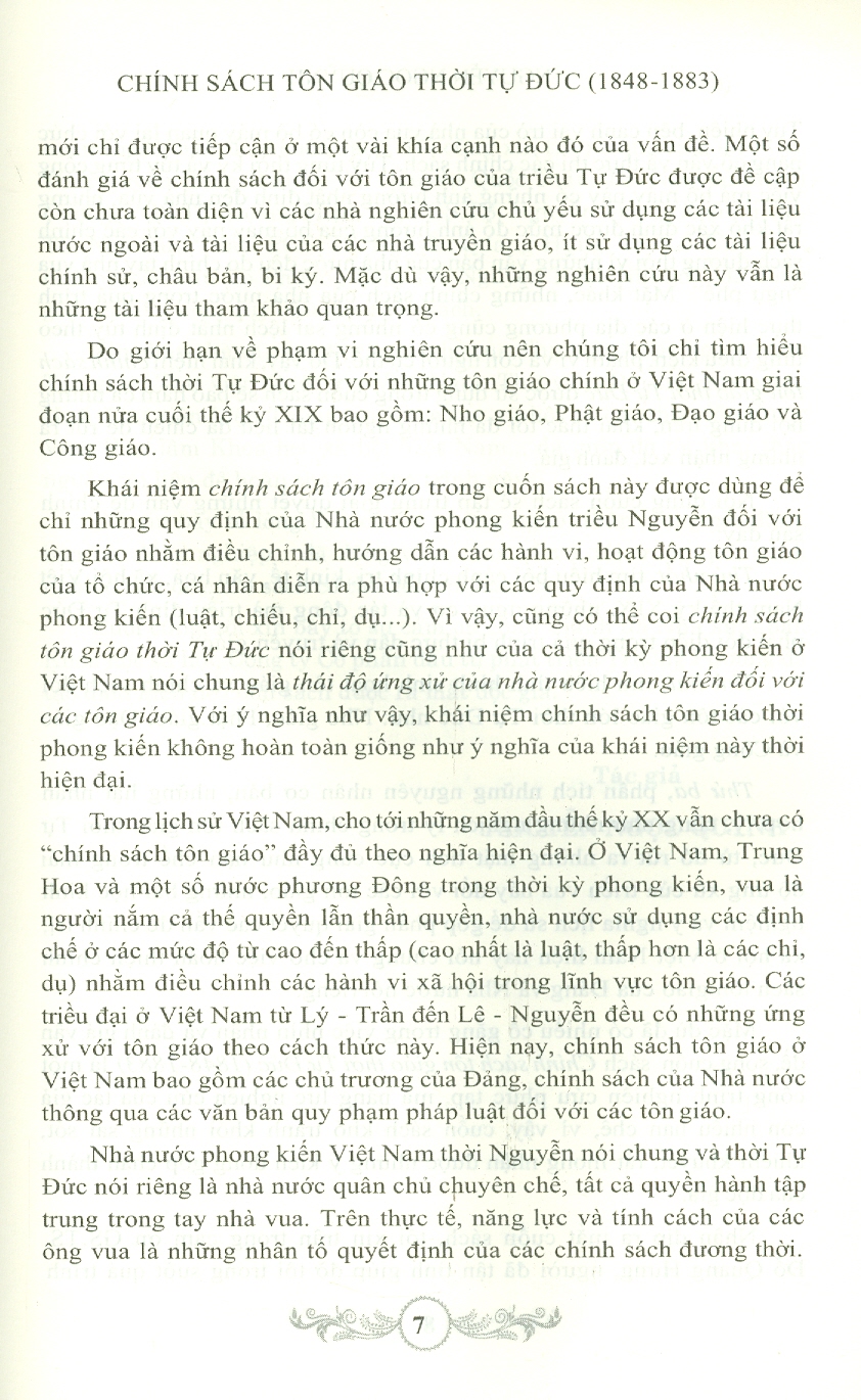 Chính Sách Tôn Giáo Thời Tự Đức