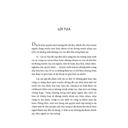 Sách - AI - Lợi và Hại - AI Snake Oil