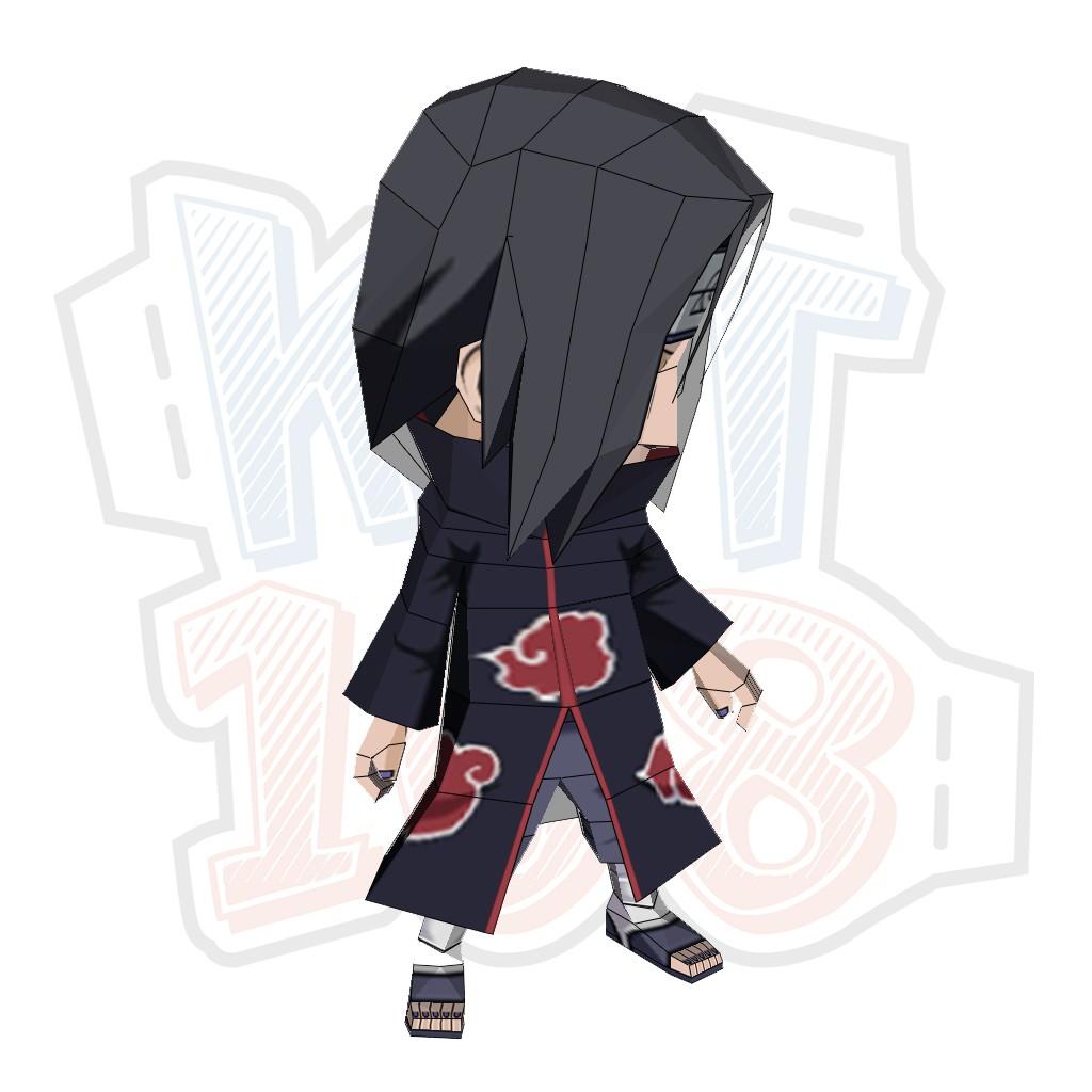 Mô hình giấy Anime Game Chibi Itachi Uchiha - Naruto