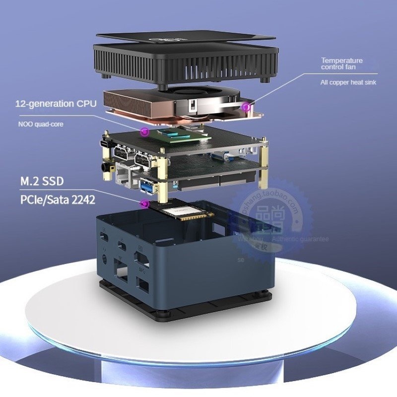 Máy Tính Siêu Nhỏ Ultra Mini Morefine ZX01 Plus - Intel thế hệ 12 Twin Lake N150 - Hỗ Trợ Xuất Hình 4K 60hz hàng nhập khẩu