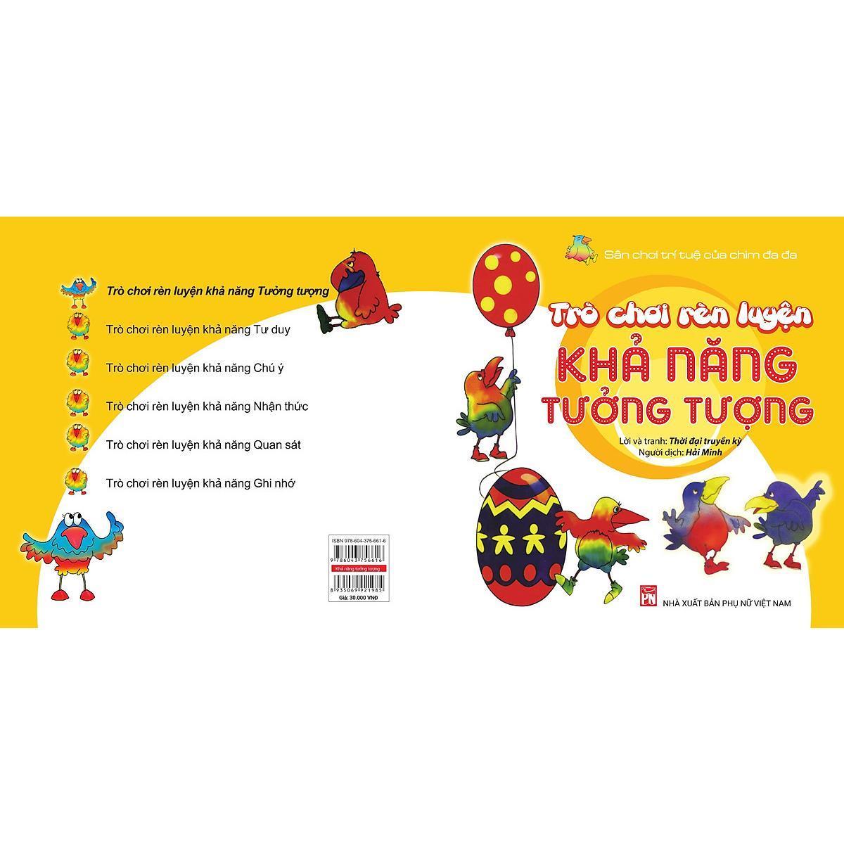 Sách - Trò Chơi Rèn Luyện Khả Năng Tưởng Tượng - Sân Chơi Trí Tuệ Của Chim Đa Đa - NXB Phụ Nữ