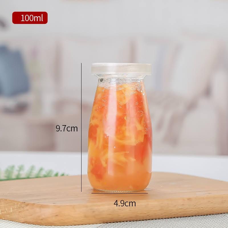Combo 06 Hũ Pudding cao 100ml , 200ml nắp nhựa | Hũ Sữa Chua Thủy Tinh