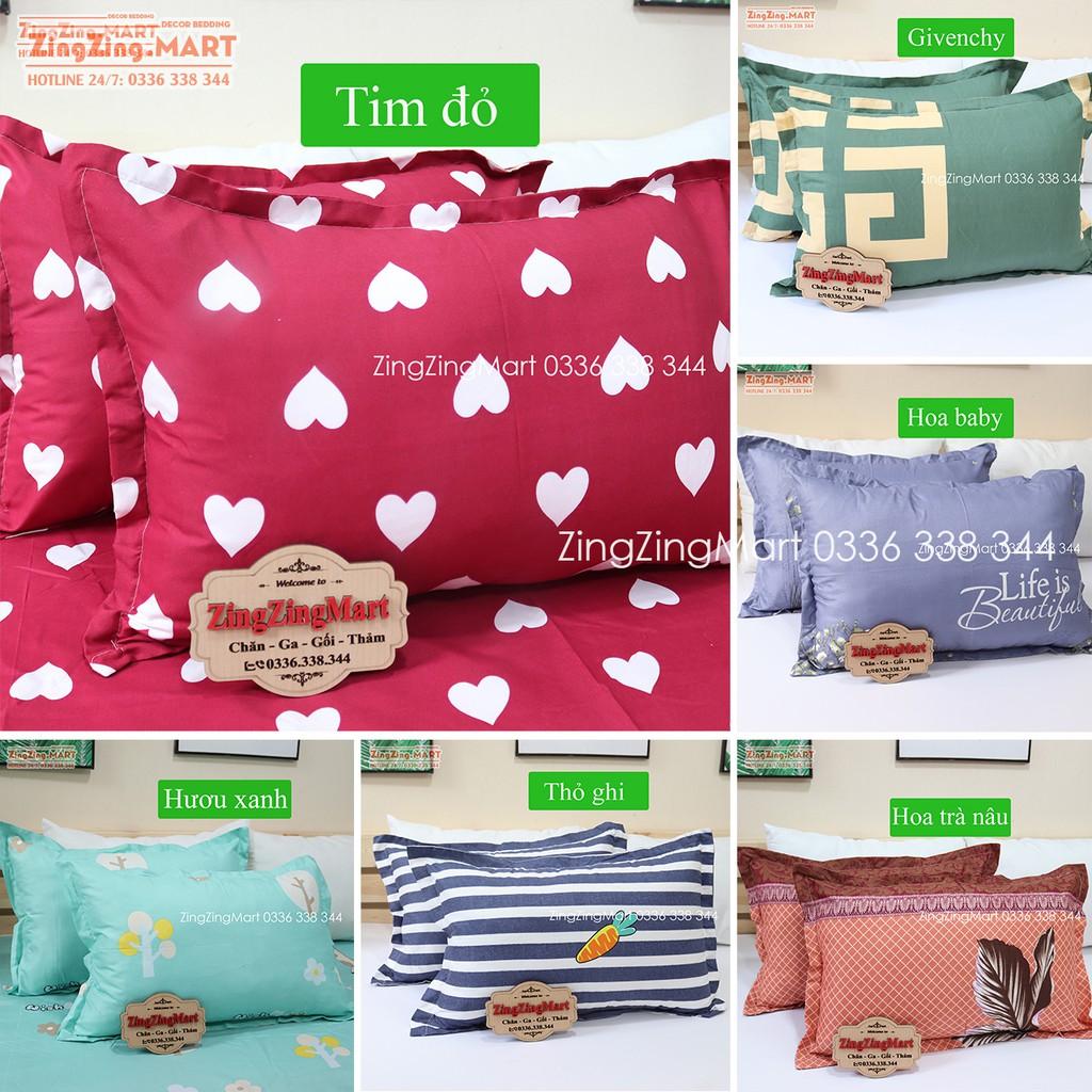 Vỏ gối nằm Cotton poly rẻ (Được chọn mẫu