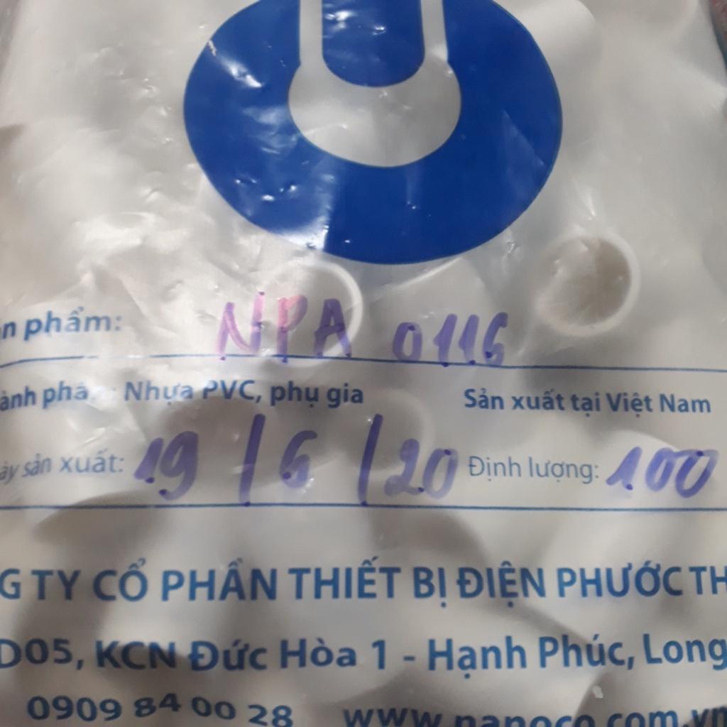 Khớp nối trơn phi 16  bao 100 cái