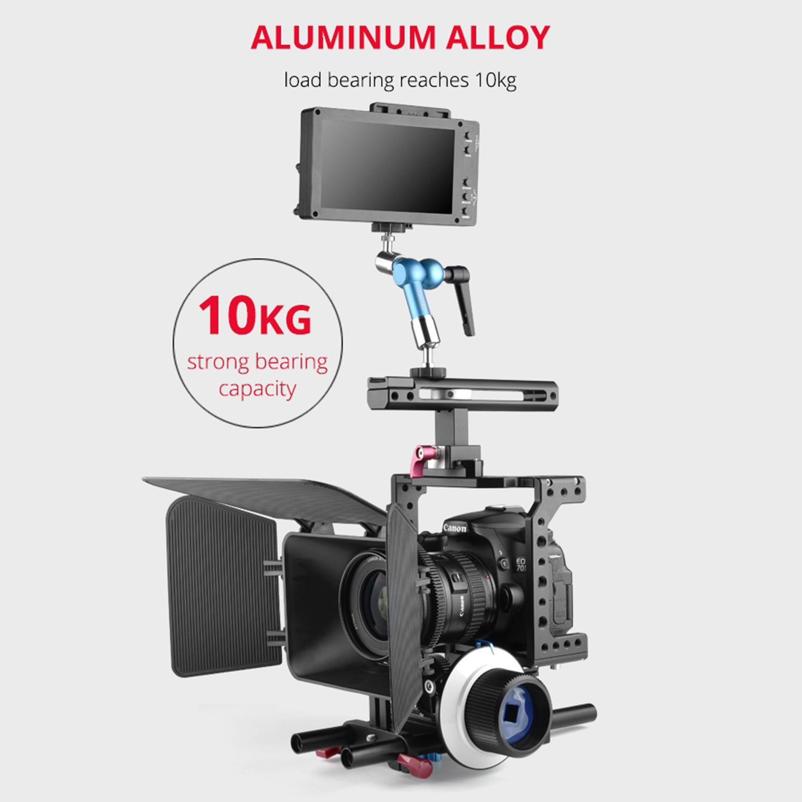 Power Adjustable Articulating Arm Mount 1/4" for Camera Rig LED Lights