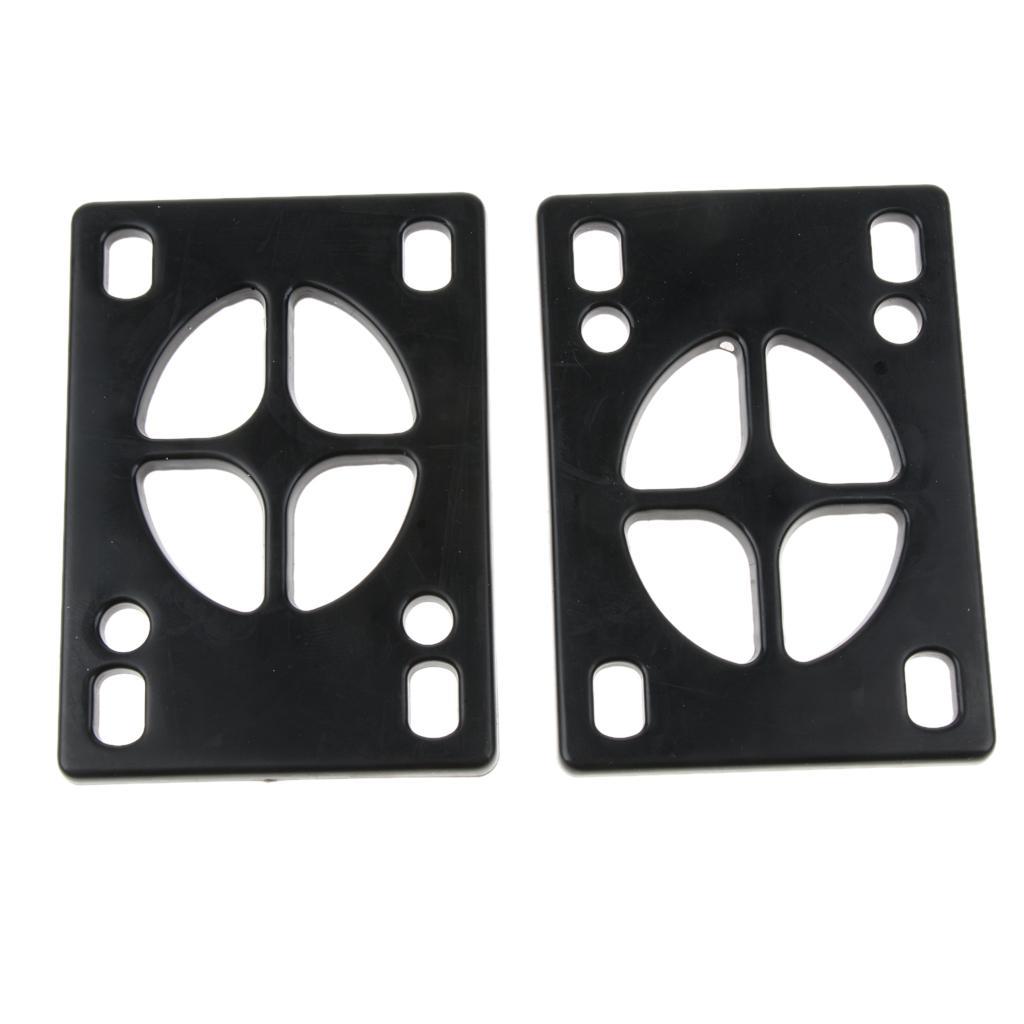 8pcs Skateboard Mounting Screws With 2pcs Riser Pad Longboard Hardware