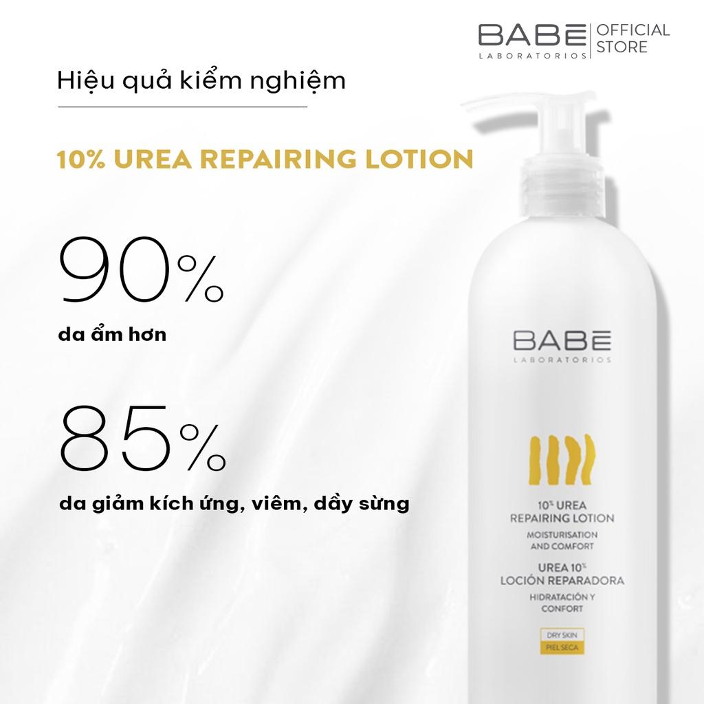 Sữa dưỡng thể phục hồi cấp ẩm cho da tổn thương Babe 10% Urea Repairing Lotion