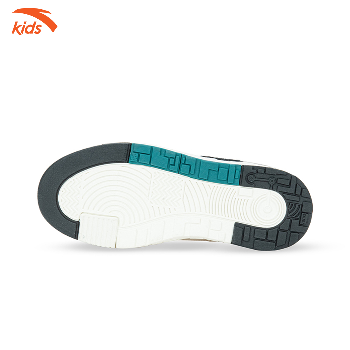Giày đế bằng bé trai Anta Kids thiết kế dây buộc, da PU mềm mịn 312238002-5