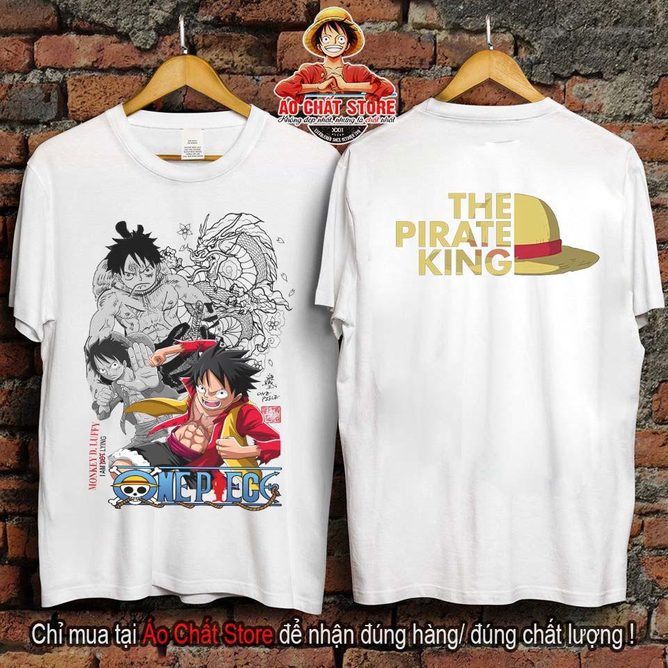 Áo Luffy Thun Cotton Mềm Mịn Cực Độc Áo One Piece Luffy Mũ Rơm Cực Đẹp OP154