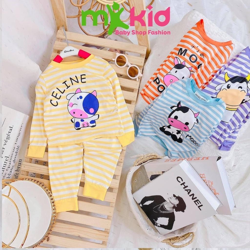Bộ Thu Đông Dài Tay Cho Bé Bộ Cotton Dài Tay Minky Mom Cho Bé Trai Bé Gái Với Họa Tiết Siêu Dễ Thương .