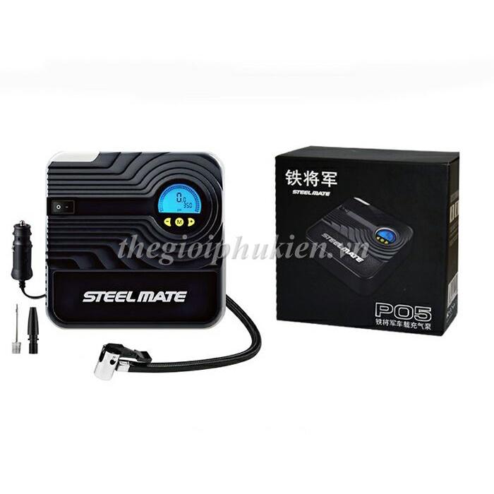 Bơm lốp ô tô, xe hơi mini Steelmate P05 tự ngắt