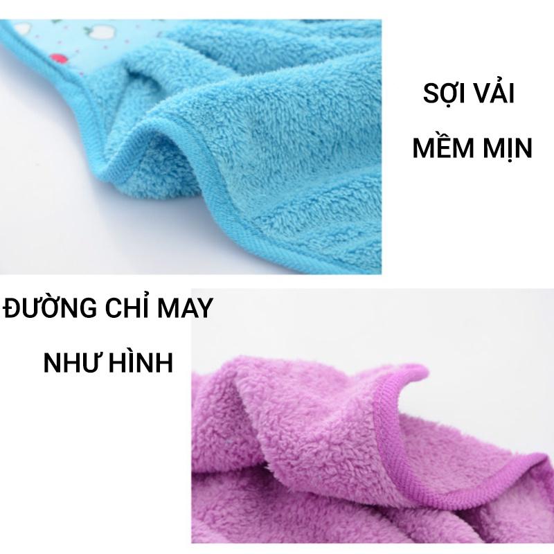 Khăn Lau Tay Nhà Bếp Đa Năng Có Móc Treo, Siêu Mềm, Thấm Hút Tốt, Nhiều Màu AT0660