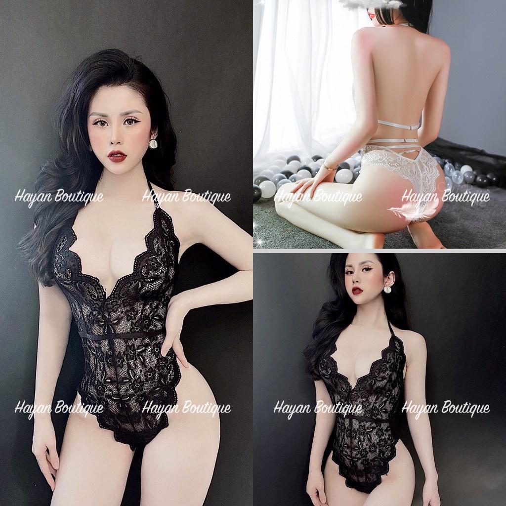 Đồ ngủ sexy bodysuit, bộ jum ren hoạ tiết gợi cảm xuyên thấu #HT250