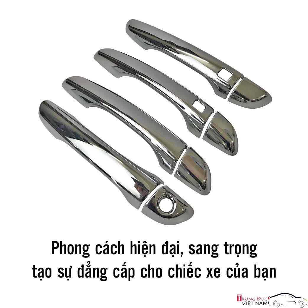 Ốp Tay Hõm Cửa Cho Dòng Xe HYUNDAI ACCENT 2018-2021 Chất Liệu Nhựa ABS Mạ Crôm, Quà Tặng Khăn Lau Xe – Hàng Chính Hãng TDVN