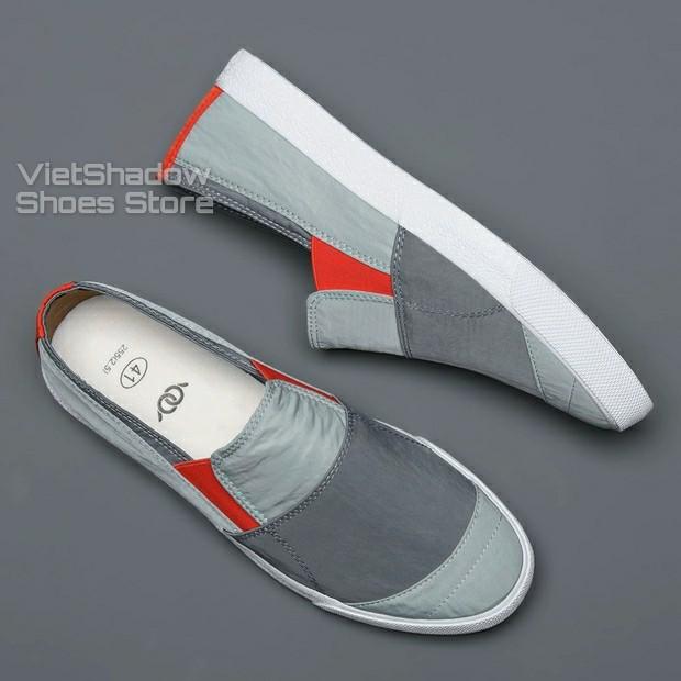 Slip on nam - Giày lười vải nam cao cấp BAODA - Vải polyester 3 mẫu pha màu tuyệt đẹp - Mã 20036