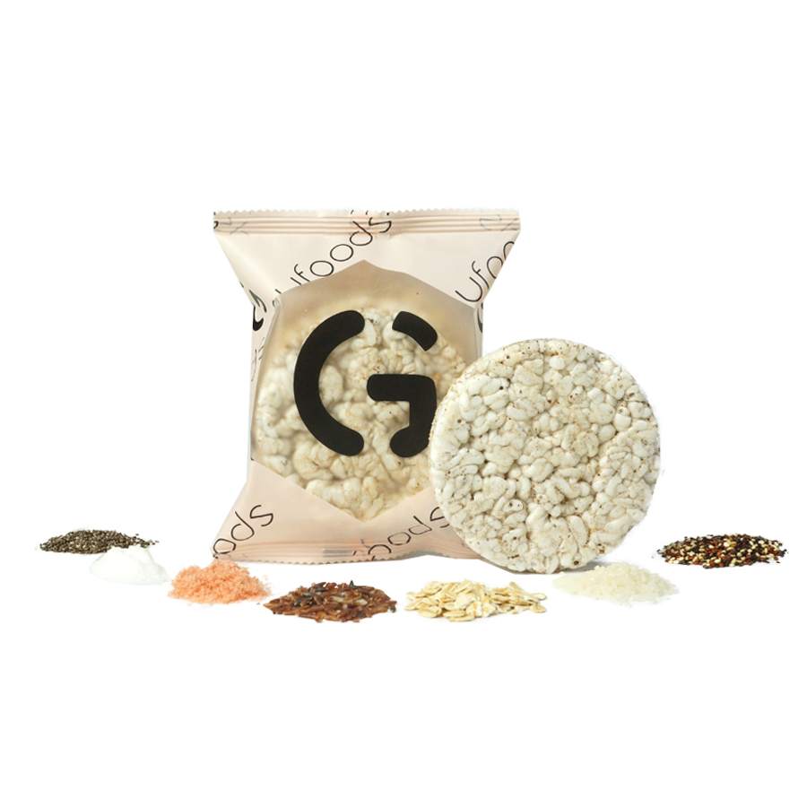 Bánh gạo lứt superfoods GUfoods - Mix siêu hạt chia + diêm mạch + yến mạch - Ăn kiêng, Tập gym, Thực dưỡng, Eat clean