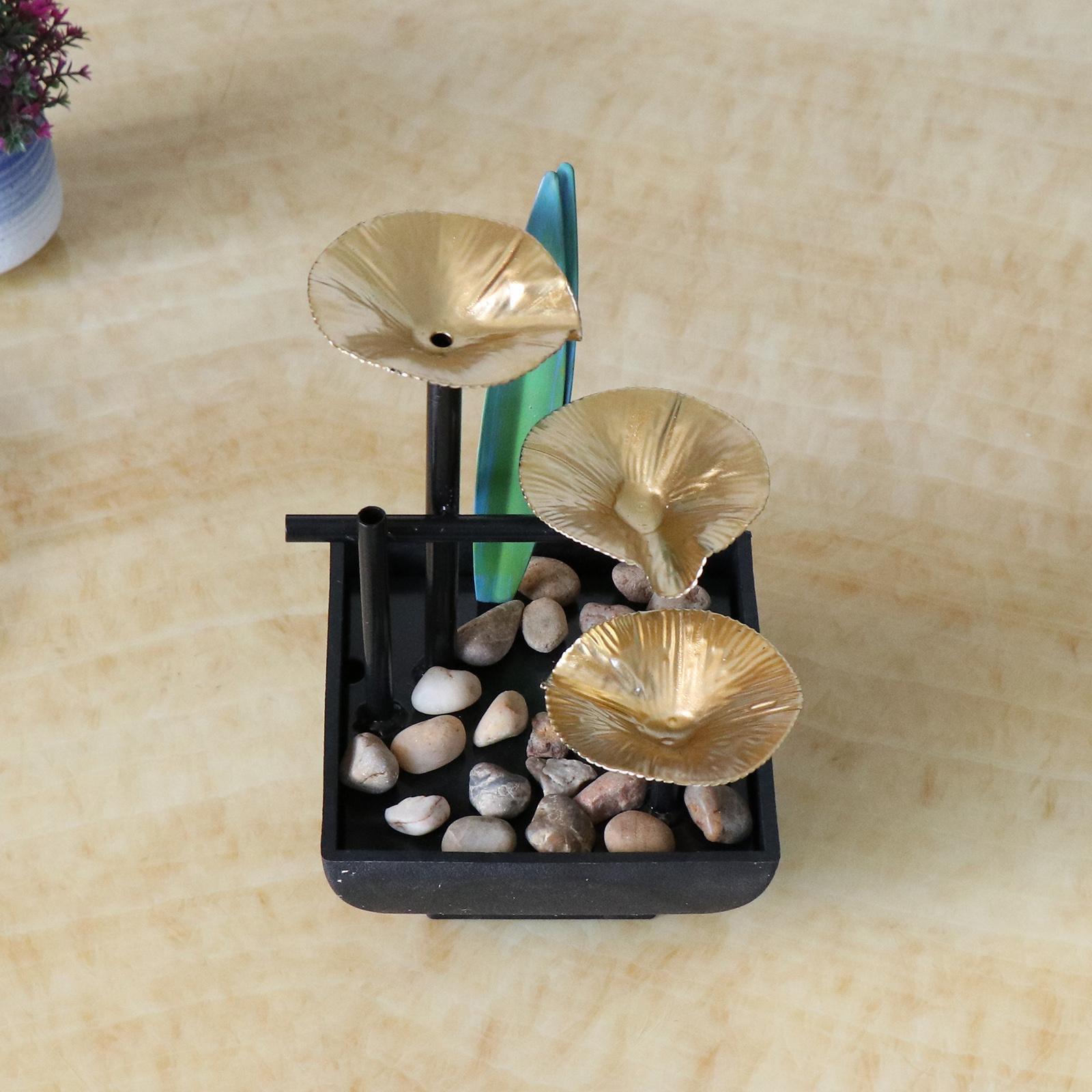 Relaxation Tabletop Water Fountain Indoor Desktop Waterfall Decor