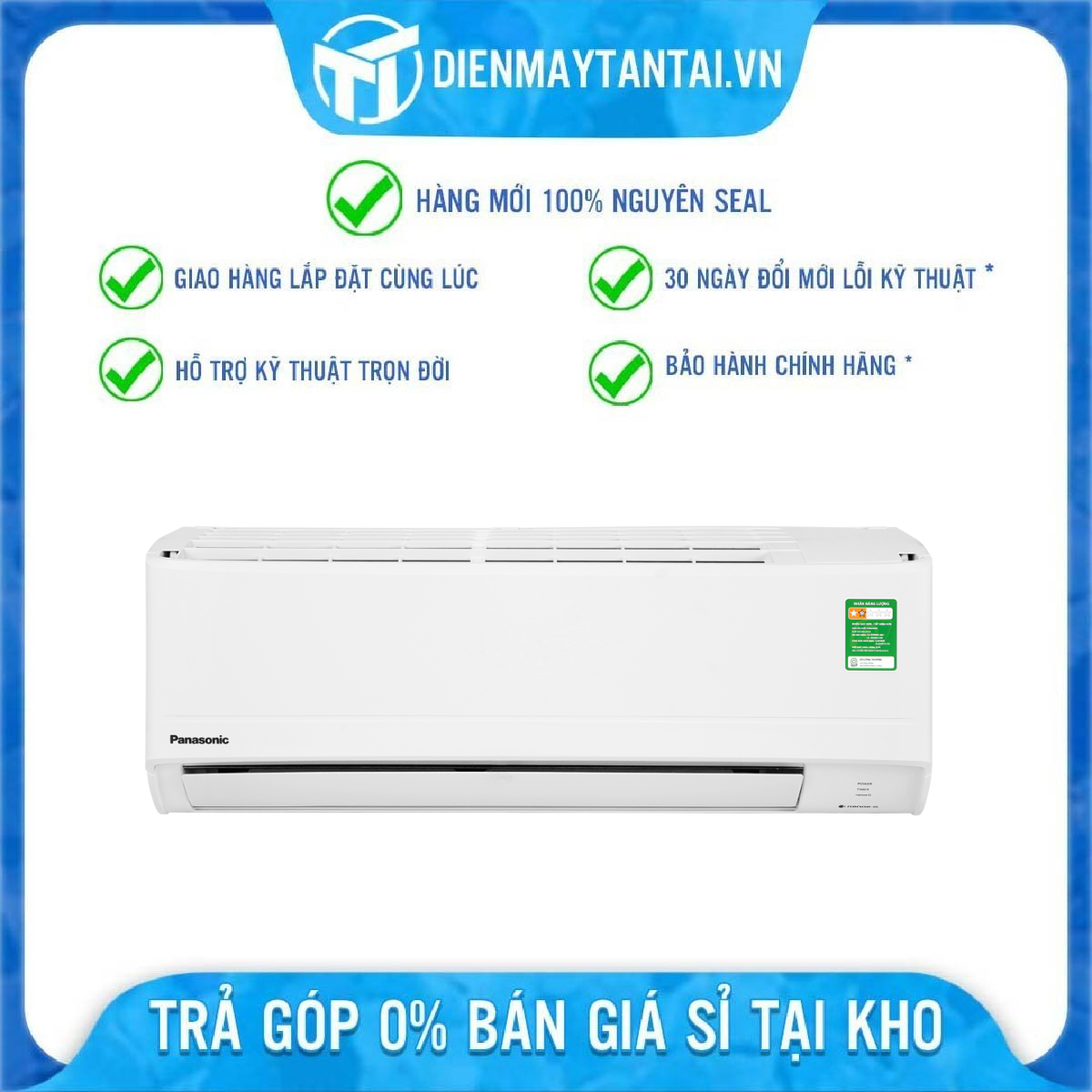 Máy Lạnh Panasonic 1 HP CU/CS-N9WKH-8 - Hàng chính hãng - Giao HCM và 1 số tỉnh thành