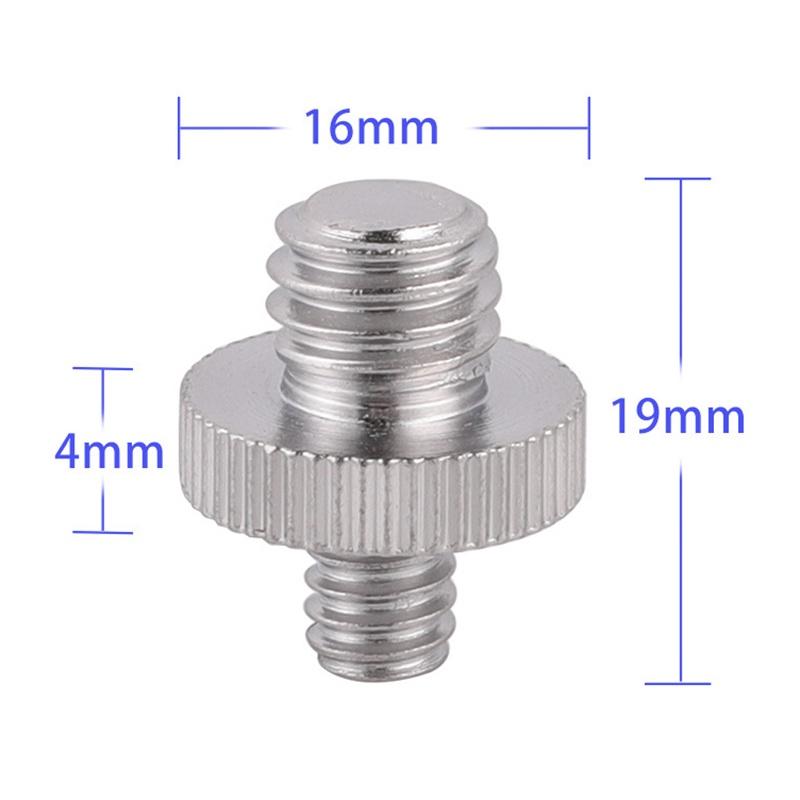 Bộ 20 Ốc Vít 1 / 4 &quot;3 / 8&quot; Hai Đầu Gắn Giá Đỡ Máy Ảnh Slr