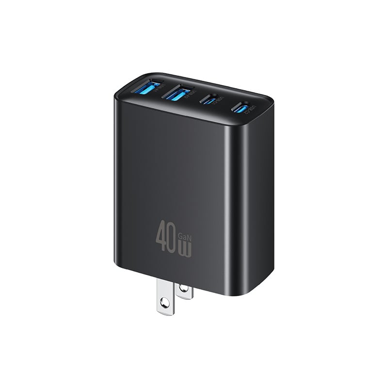 Củ Sạc Nhanh USAMS 4 Cổng CC331/CC330 40W (2*Type-C + 2*USB-A port) - Hàng Chính Hãng