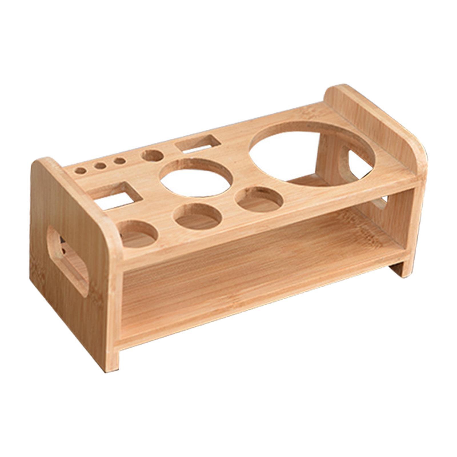 Bartending Tool Stand Wooden Durable Cocktail Shaker Bartender Stand for Bar