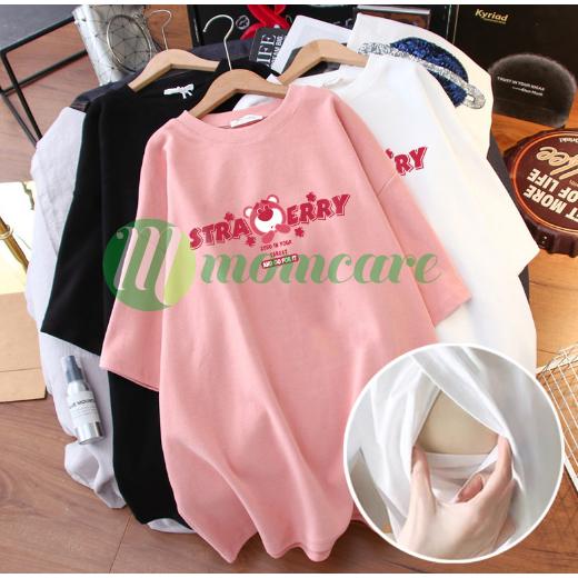 Áo phông bầu cộc tay, đồ sau sinh cho con bú ti - Quần áo thời trang Quảng Châu mùa hè đẹp giá rẻ Bigsize