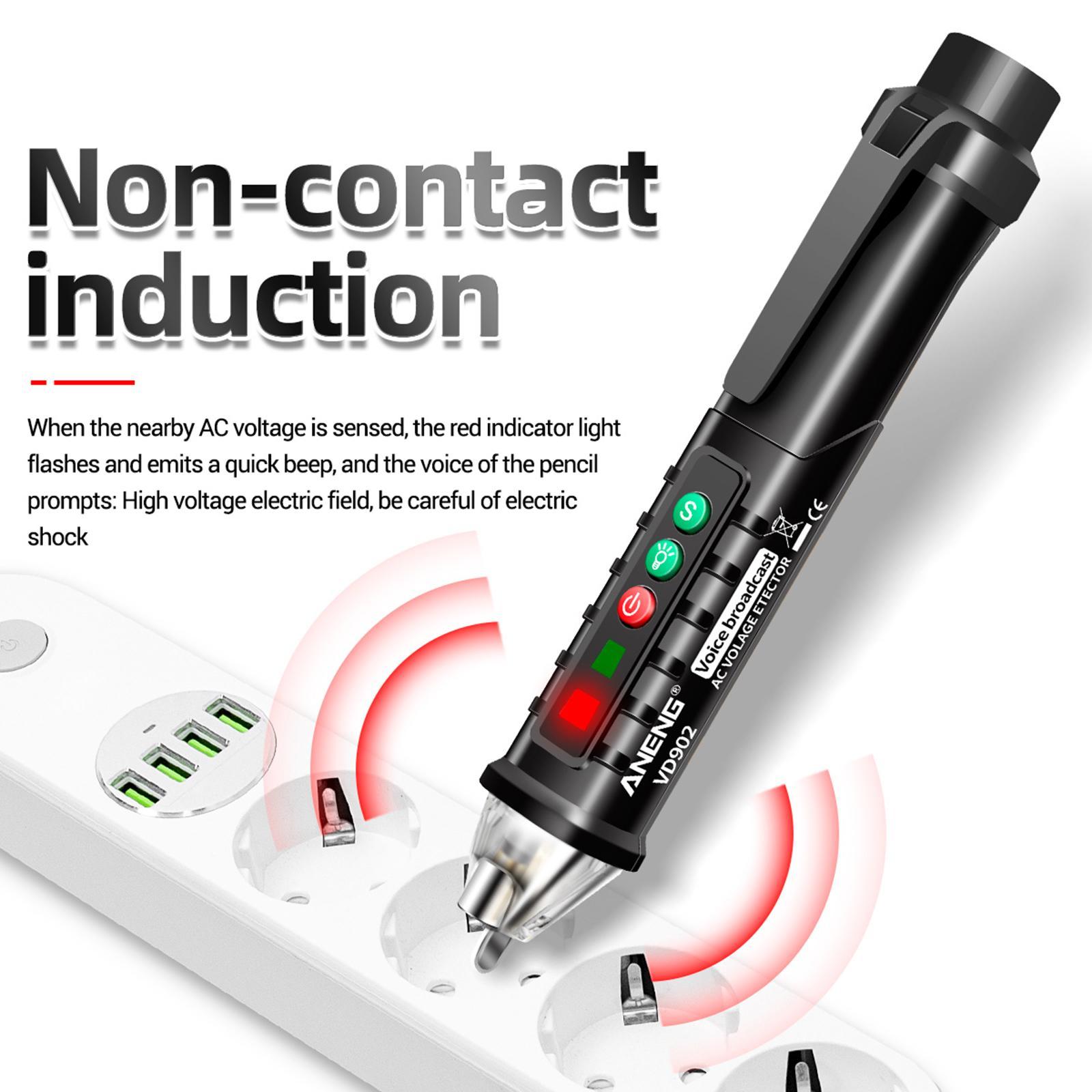 Voltage Tester Pen Voltage Non Contact Voltage Measuring Tool Multifunctional Electrical Tester Circuit Testing Electric Tester Pen