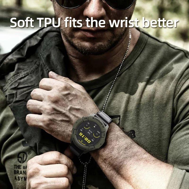 Ốp và dây Sikai TPU bảo vệ cho đồng hồ XiaoMi Mi Watch