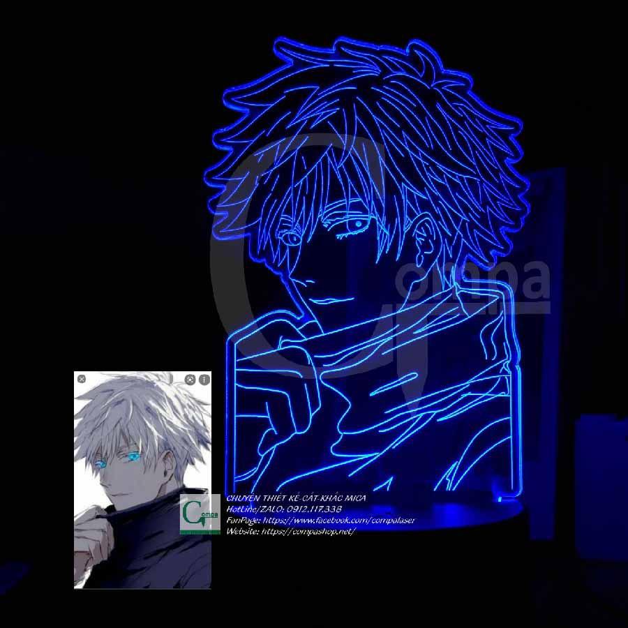 Đèn Ngủ ANIME LED 3D Jujutsu Kaisen Satoru Gojo Type 24 AJKN0124 16 màu tùy chỉnh COMPASHOP