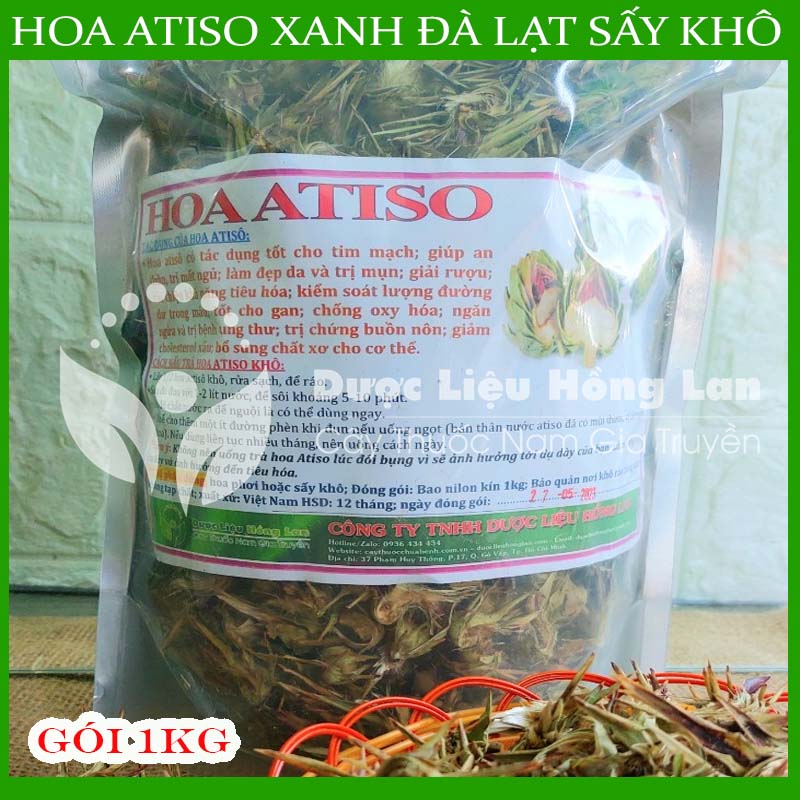 1kg HOA ATISO xanh Đà Lạt sấy khô nguyên chất loại 1