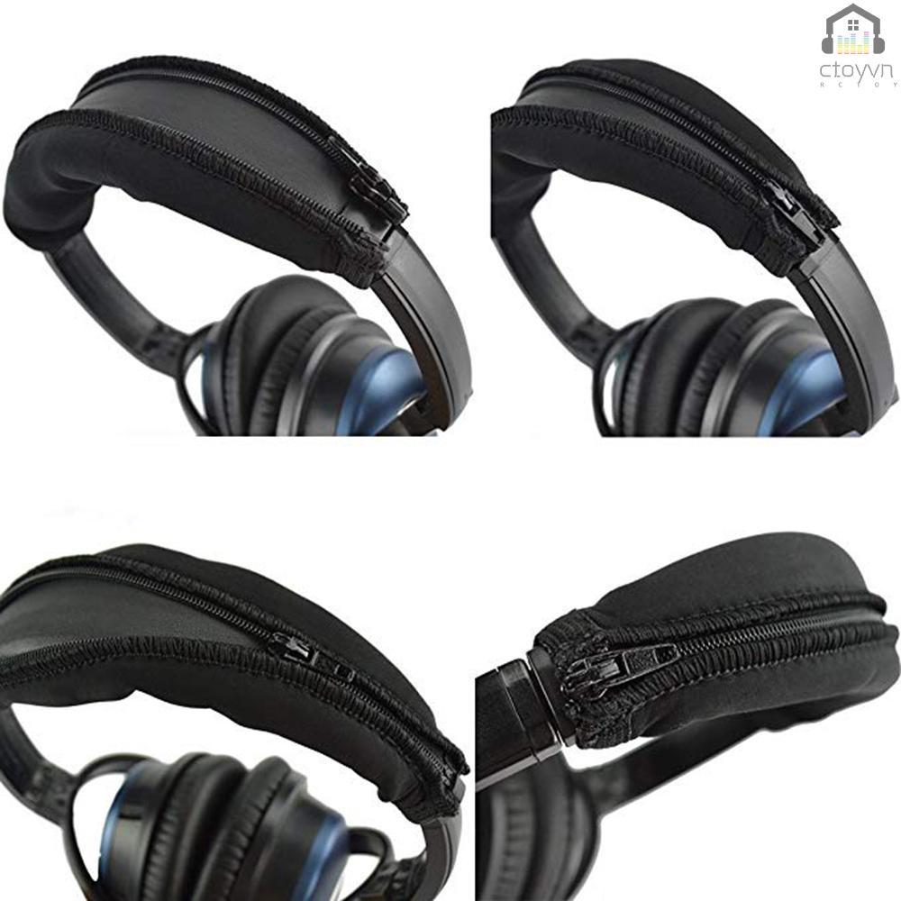 Đệm bọc bảo vệ tai nghe chụp đầu có khóa kéo thay thế chuyên dụng cho Bose QC15