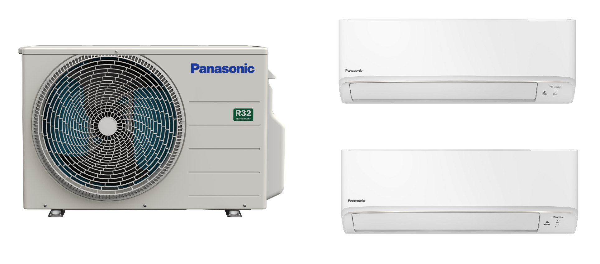 Hệ Thống Máy Lạnh Multi Split PANASONIC 2.0HP - Một Chiều - 2 Dàn Lạnh Treo Tường Inverter Tiêu Chuẩn R32 - Hàng chính hãng