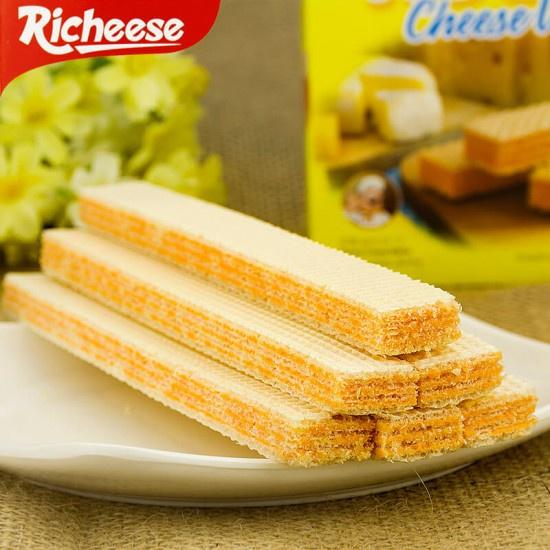 Bánh Phomai (Dạng Xốp) Richeese Nabati Cheese Cream Wafer (Hộp 20 thanh x 16g)