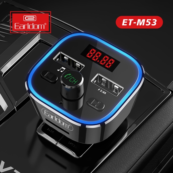 Tẩu Sạc Bluetooth Earldom M53 Hàng Chính Hãng
