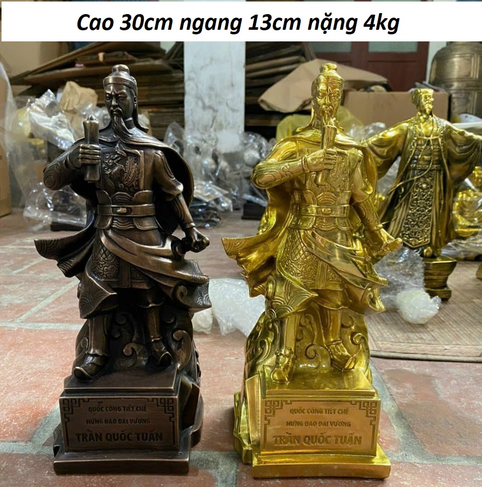 Tượng Hưng Đạo Vương Trần Quốc Tuấn bằng đồng MS119