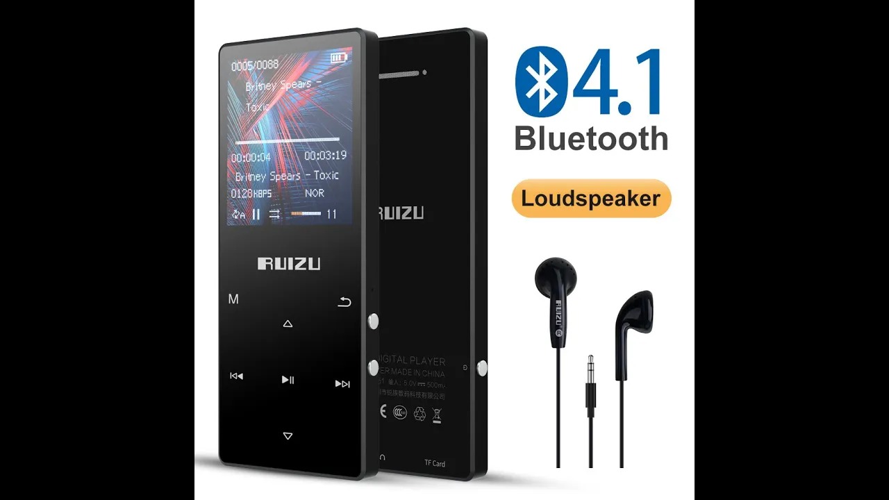 Máy nghe nhạc Bluetooth Ruizu D51 (8GB) - Hàng Chính Hãng